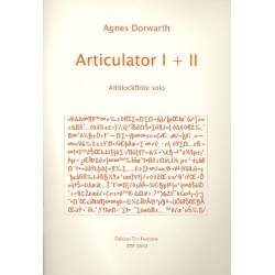 Articulator Nr.1 und Nr.2 : für Altblockflöte - Agnes Dorwarth