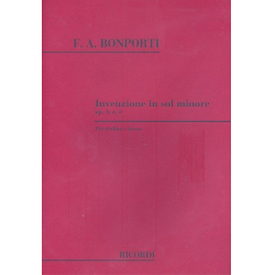 Invenzione sol minore op.10,4 : - Francesco Antonio Bonporti