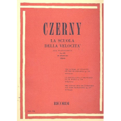 La scuola della velocita op.22 : per pianoforte - Carl Czerny