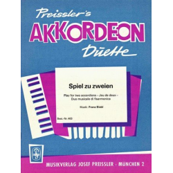 Spiel zu zweien : für 2 Akkordeons - Franz Biebl