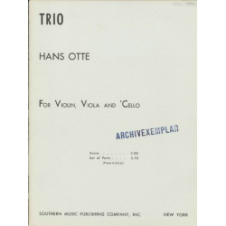 Trio : für Violine, Viola und - Hans Otte