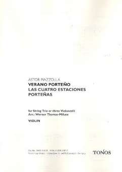 Verano Porteño : für Violine, Viola und