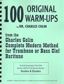 100 original Warm-ups for trombone, bass clef or baritone