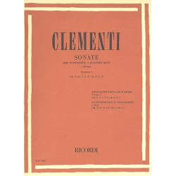 Sonatas vol.1 (nos.1-4) : for piano 4 hands - Muzio Clementi