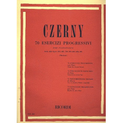 70 Esercizi progressivi : per pianoforte - Carl Czerny