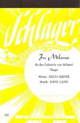 In der Cafeteria von Milano : für Handharmonika - Hans Lang