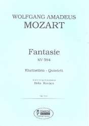 Fantasie KV594 : für 4 Klarinetten - Wolfgang Amadeus Mozart