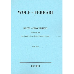 Suite-Concertino Fa maggiore op.16 : - Ermanno Wolf-Ferrari