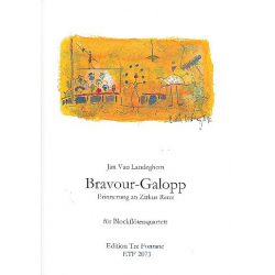 Bravour-Galopp : für 4 Blockflöten (SATGb) - Gustav Peter