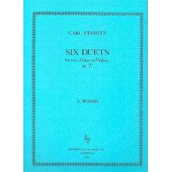 6 duets op.27 : for 2 flutes or violins - Carl Stamitz