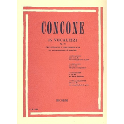 15 vocalizzi op.12 : per soprano o - Giuseppe Concone