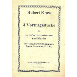 4 Vortragsstücke - Hubert Kross