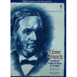Sonata in A Major for violin and piano (+CD) - César Franck