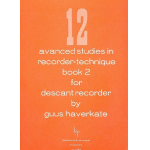 12 advanced Studies in recorder - Guus Haverkate