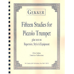 15 Studies : for piccolo trumpet - Chris Gekker