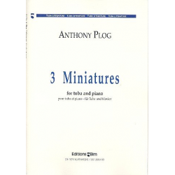 3 Miniatures : for tuba and piano - Anthony Plog