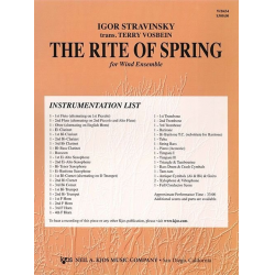 The Rite of Spring / Le sacre du printemps - Igor Strawinsky / Arr. Terry Vosbein