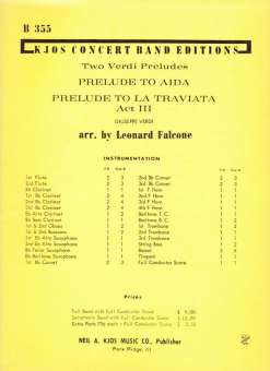 Two Verdi Preludes  (Aida, La Traviata)