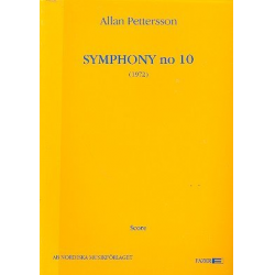 Sinfonie Nr.10  : für Orchester - Allan Pettersson