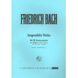 Trio C-Dur für Flöte, Violine und Klavier - Friedrich Bach / Arr. Georg Schuenemann