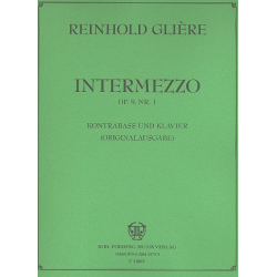 Intermezzo op.9,1 : für Kontrabaß und - Reinhold Glière