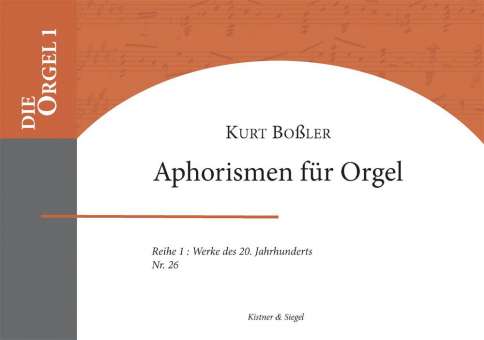 Aphorismen für Orgel