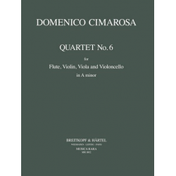 Quartett a-Moll Nr.6 : für Flöte, Violine, - Domenico Cimarosa