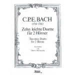 10 leichte Duette für 2 Hörner - Carl Philipp Emanuel Bach
