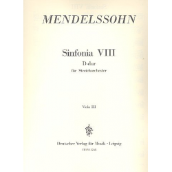 Sinfonia D-Dur Nr.8 : - Felix Mendelssohn-Bartholdy