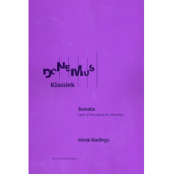 Sonata : cycle of 5 pieces for accordion - Henk Badings