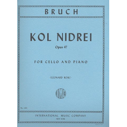 Kol nidrei op.47 for cello and piano - Max Bruch / Arr. Leonard Rose