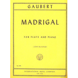 Madrigal : for flute and piano - Philippe Gaubert
