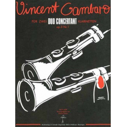 Duo concertant op.3,1 : für 2 Klarinetten - Vincenzo Gambaro