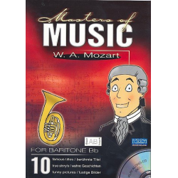 Masters of Music (+CD) : 10 berühmte Titel - Wolfgang Amadeus Mozart
