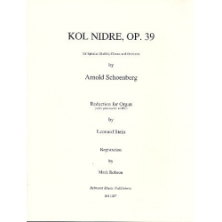 Kol Nidre op.39 : for speaker, chorus - Arnold Schönberg