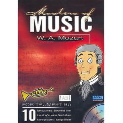 Masters of Music (+CD) : 10 berühmte - Wolfgang Amadeus Mozart