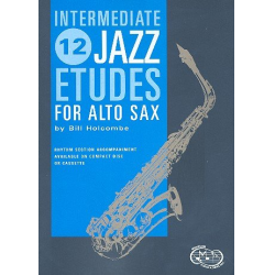 12 intermediate Jazz Etudes (Altsaxophon +CD) - Bill Holcombe