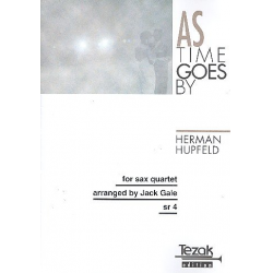 As Time goes by : for 4 saxophones - Herman Hupfeld
