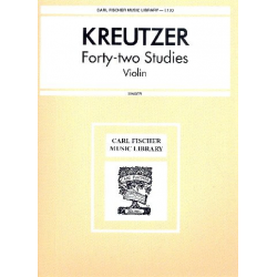 42 Studies : - Rodolphe Kreutzer