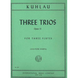 3 Trios op.3 : for 3 flutes - Friedrich Daniel Rudolph Kuhlau