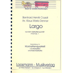 Largo aus dem Quartett A-Dur op.7 : - Bernhard Henrik Crusell