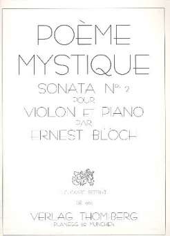 Poème mystique : Sonate Nr.2
