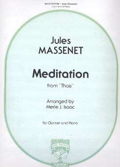 Meditation from Thais for Clarinet and Piano