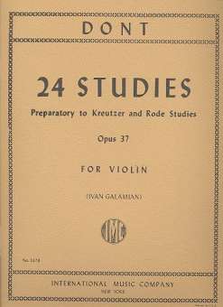 24 Studies op.37 : for violin solo