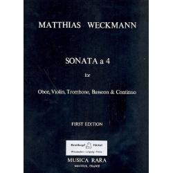 Sonata à 4 : for oboe, violin, - Matthias Weckmann