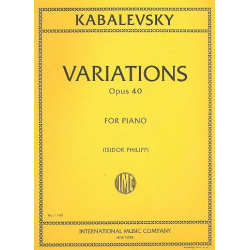 Variations op.40 : for piano - Dmitri Kabalewski
