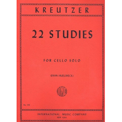 22 Selected Studies : for cello - Rodolphe Kreutzer