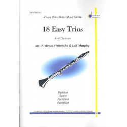 18 Easy Trios : für 3 Klarinetten