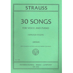 30 Songs : for medium voice and - Richard Strauss