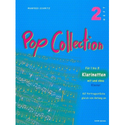 Pop Collection 2  62 Vortragsstücke für Klarinette(n) - Manfred Schmitz
